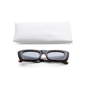 LE SPECS tortoise 50mm Square Sunglasses